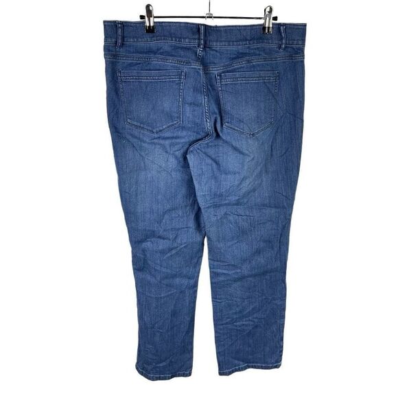 J. Jill Straight Jeans 12 Women’s Dark Wash Pre-Owned [#2255] - Picture 2 of 6